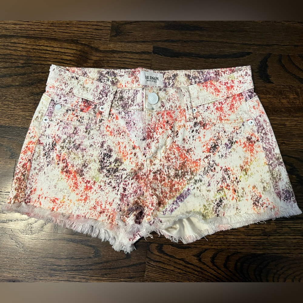 Hudson Jeans 'Amber' Bleached Cutoff Comic Frayed Shorts - Size 25